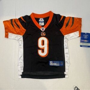 Cincinnati Bengals Jersey Carson Palmer Reebok Black 3T (Toddler 3) NWT